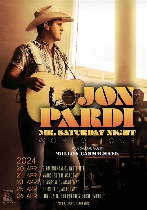 Jon Pardi Concerts 2024 - joby christabella