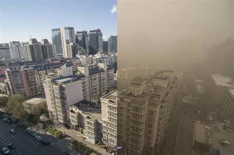 Beijing smog pictures before and after alert show how Chinese capital ...