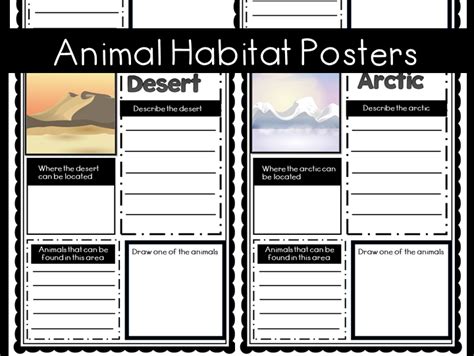 Animal Habitat Posters | Teaching Resources