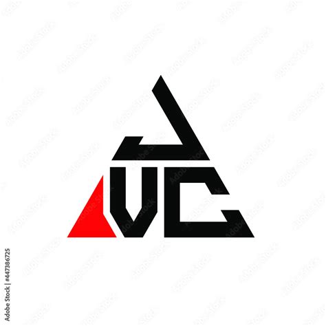 JVC triangle letter logo design with triangle shape. JVC triangle logo design monogram. JVC ...