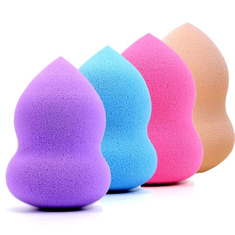 Beauty Silicone Sponge Fashion Maquiagem Cute Gourd Shaped Three Dimensional Latex Powder Puff ...