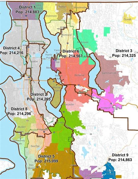 New boundaries split Kirkland into separate King County Council ...