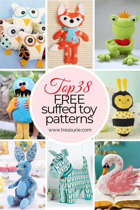 FREE Stuffed Animal Patterns - 38 Of the BEST | TREASURIE Doll Patterns ...