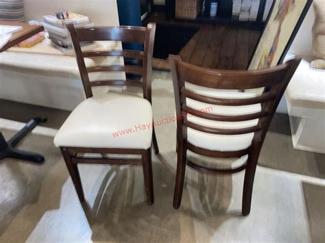 Find & Bid On Lot# 101 - (2) WOODEN DINING CHAIRS W/ V - Now For Sale ...