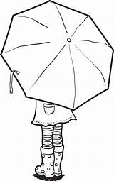 Printable Coloring Page Of A Girl Holding An Umbrella – SupplyMe sketch template