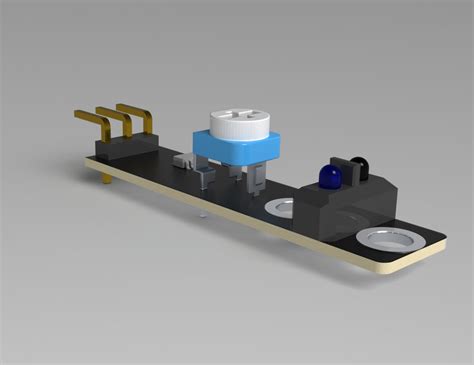 Line follower sensor | 3D CAD Model Library | GrabCAD