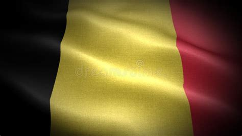 Close Up Waving Flag of Belgium. Flag Symbols of Belgium. Stock ...