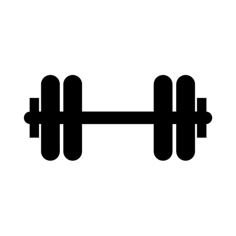 Dumbbell Clip Art Black And White