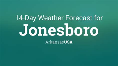 Jonesboro, Arkansas, USA 14 day weather forecast