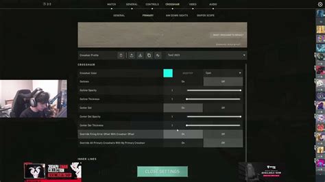 SEN TenZ shows his New Crosshair Settings (2023) - YouTube