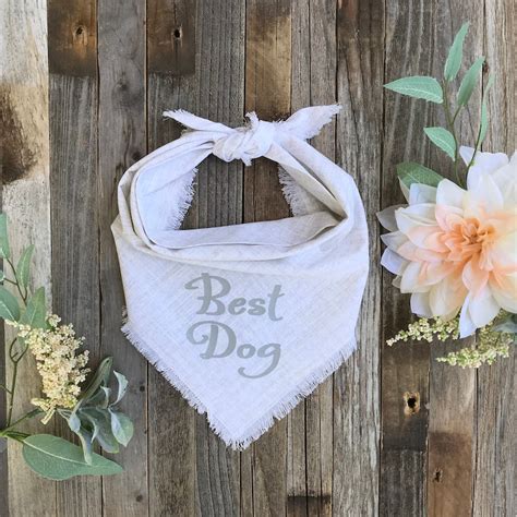 Best Dog Wedding Bandana Wedding Announcement Dog Bandana - Etsy