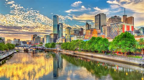 Wallpaper Melbourne Australia Sky Street river Cities 2560x1440