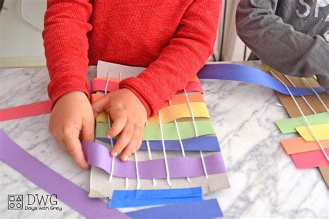 Simple Rainbow Weaving for Kids in 2020 | Weaving for kids, Easy ...