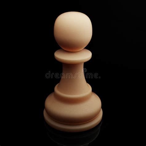 White Pawn. Chess figure. stock image. Image of conflict - 86441889