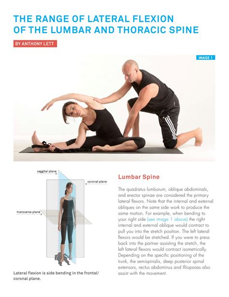 Lateral Flexion of the Lumbar and Thoracic Spine by Innovations in Pilates - Issuu