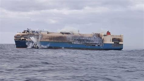 Felicity Ace Cargo Ship Sinks, Taking Burnt-Out Porsches and Lambos With It - CNET