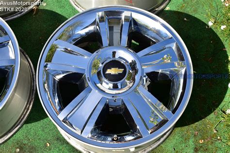 20" Chevrolet SILVERADO 1500 OEM FACTORY Chrome WHEELS TAHOE GMC Sierra Yukon