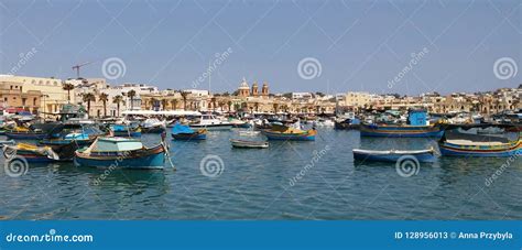 Marsaxlokk - Fishing Village on Malta Island Editorial Stock Photo - Image of village ...