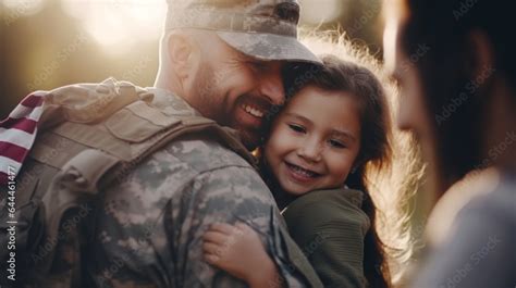 Heartwarming scenes of a soldier reconnecting with their extended ...