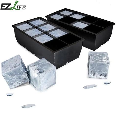 Aliexpress.com : Buy Big Size Ice Cube Mold Silicone Square Ice Cube Mold Tray DIY Ice Tube ...