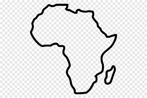 Africa Blank map, Africa, white, monochrome png | PNGEgg