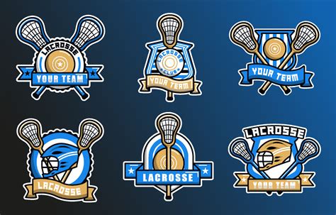 Lacrosse Logo Collection 17723557 Vector Art at Vecteezy