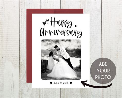 Personalized Wedding Anniversary Card Happy Anniversary Card - Etsy ...