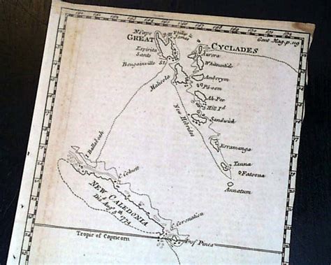 Rare map of Captain Cook's voyage... - RareNewspapers.com