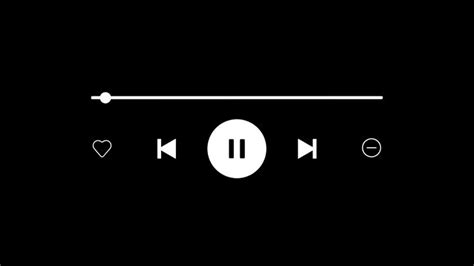 Black Screen Music Player Overlay (4K) • Music Player Overlay Template ...