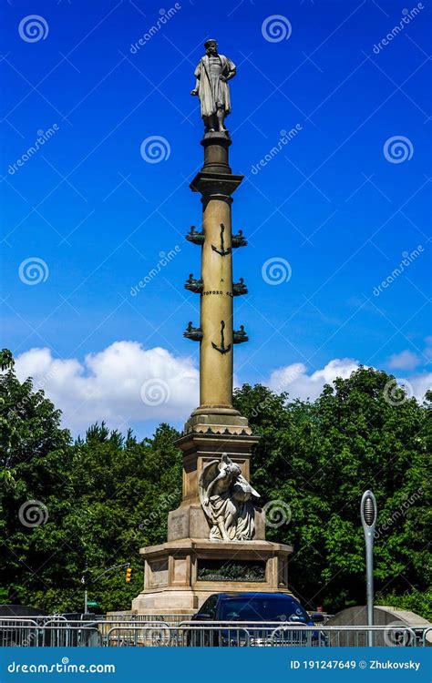 Statue of Christopher Columbus in New York City Stock Image - Image of ...