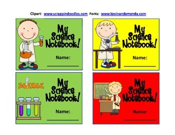 FREEBIE!! Student Science Notebook Labels by Aynsley Patton | TpT