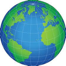 Globe Of The World With Latitude And Longitude