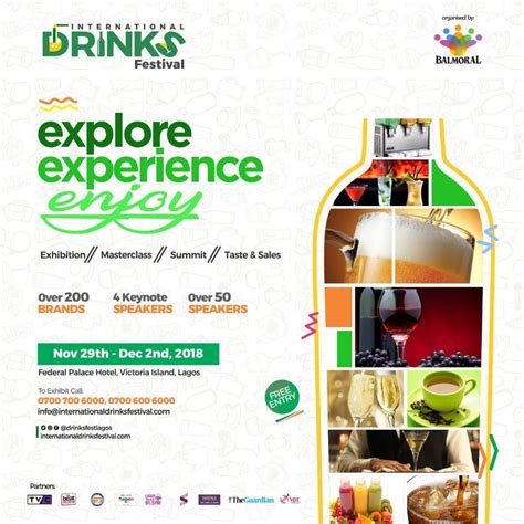 Experience all things drinks at the International Drinks Festival – Nov ...