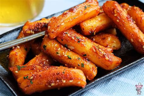 Crispy Pan Fried Ddeokbokki | Bear Naked Food