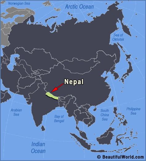 Map of Nepal - Facts & Information - Beautiful World Travel Guide