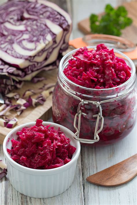 Red Cabbage Sauerkraut With Horseradish And Apple - The Healthy Tart