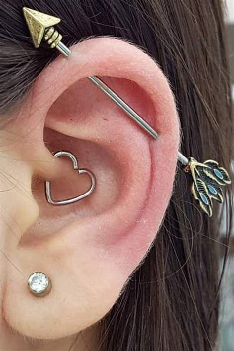 Soul Wired Heart Daith 16G Ear Piercing | Ear piercings industrial ...