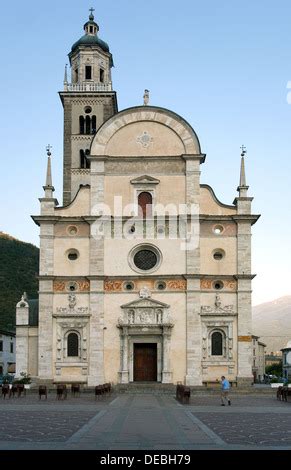 Exterior of the Basilica of the Madonna Di Tirano or Church of the Madonna, Tirano, Italy Stock ...