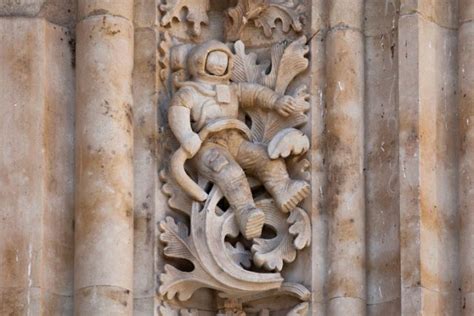 This "astronaut" carving on an old Spanish cathedral isn’t what people ...