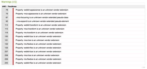 w3c validation - CSS pointer-events and appearance properties not recognized by CSS Validator ...