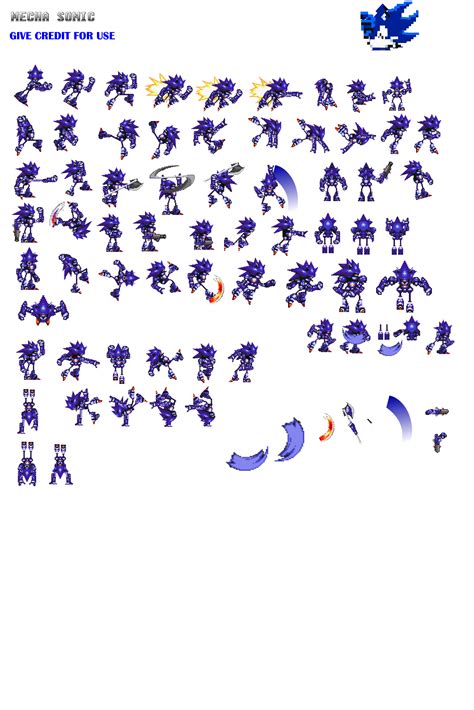 mecha sonic sprites by diegouh on DeviantArt