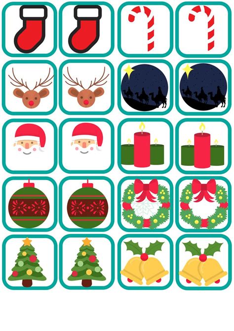 Christmas memory game | Christmas games for kids, Christmas ...