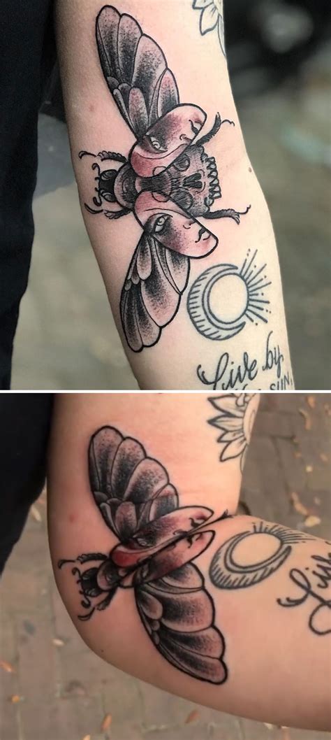 38 Times People Got Creative Tattoos That Transform When Their Bodies Move | Bored Panda