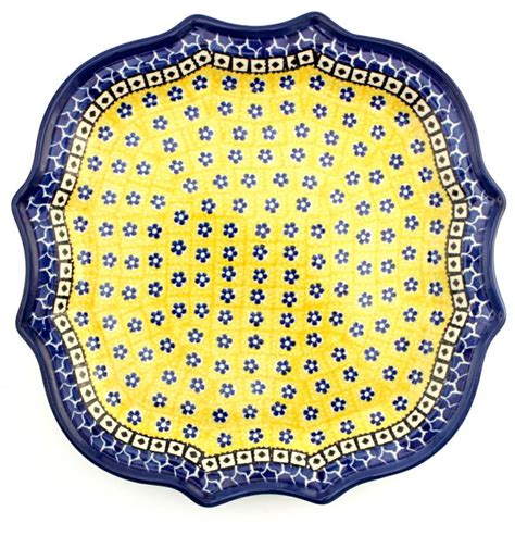 85 best images about Polish Pottery - Yellow with Blue (Slavic) on Pinterest | Cookbook holder ...