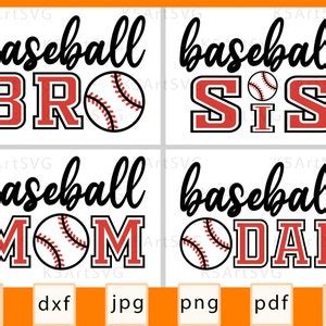 Baseball Svg Baseball Family Svg Baseball Mom Dad Sis Bro | Etsy