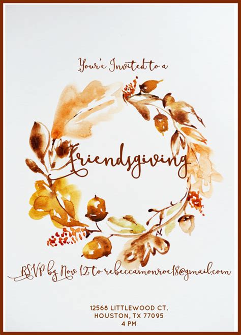 25 Gorgeous Friendsgiving Invitations - Domestically Blissful