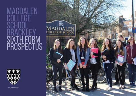 Magdalen College School - Sixth Form Prospectus by W S A - Issuu