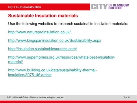 Sustainable insulation materials 1