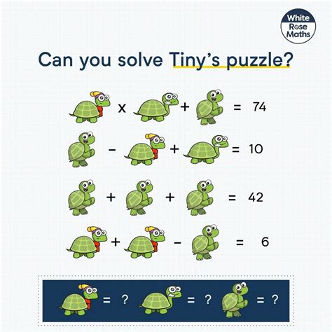 @whiterosemaths shared a photo on Instagram: “Can you solve Tiny’s maths puzzle? 🤔🧠 Reply with ...