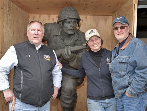 "Today it's a reality:" Major Winters statue arrives in Ephrata | News ...